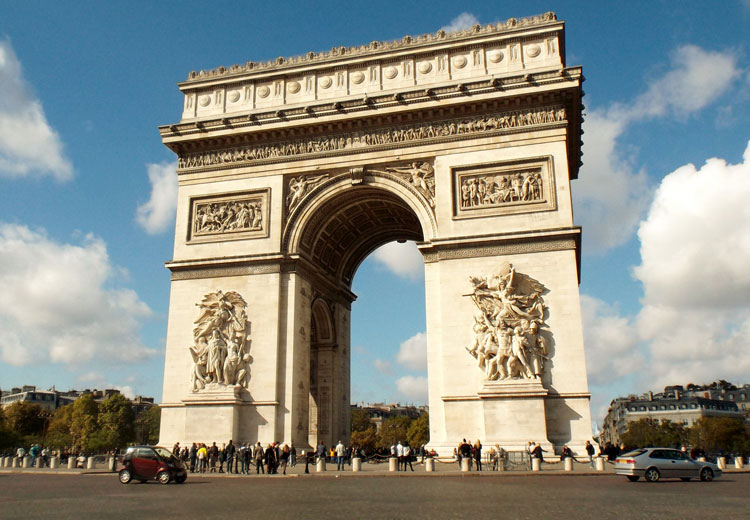 File:Avenue des Champs-Elysées from top of Arc de triomphe Paris